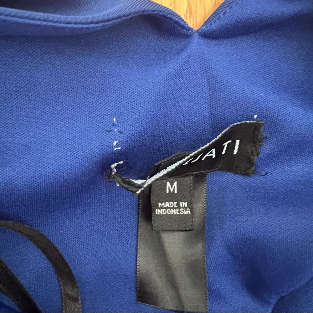 💙 Kalijati Royal Blue Pleated Mini Dress (Size M) - Picture 7 of 8